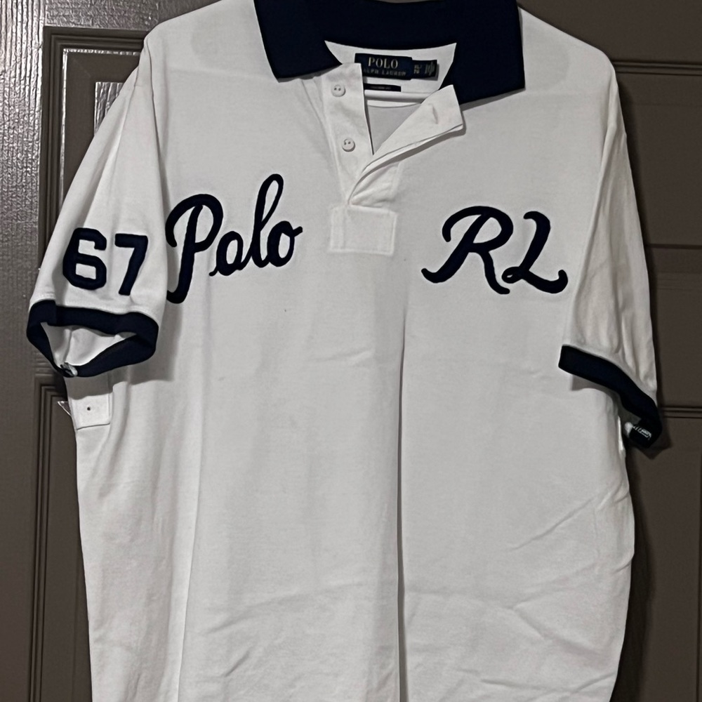 Blue and White Ralph Lauren shirt